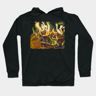 Fire Pit Fire Log Hoodie